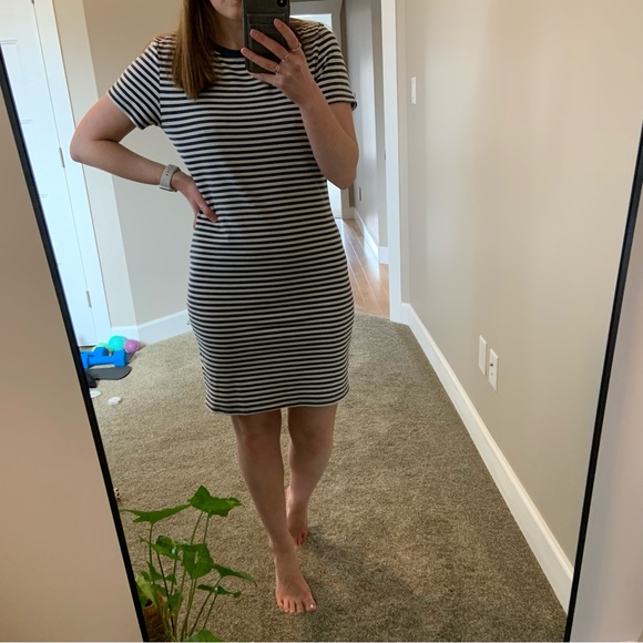 Blue and white striped bodycon dress - H&M size M - Picture 7 of 9